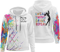 Swing Swear Drink Repeat Custom Womens Golf Polo Shirt, Golfing Apparel, Womens Golf Gifts