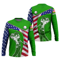 Green Custom Men's Golf Polo Shirt, Golfing Apparel, Mens Golf Gift