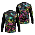 Skull Graffiti Custom Men's Golf Polo Shirt, Golfing Apparel, Mens Golf Gift