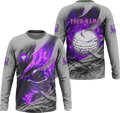 Purple Phoenix Custom Golf Polo Shirt, Golf Apparel, Golf Gift For Men