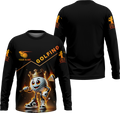 Custom Golf King Fire, Men's Golf Polo Shirt With Name, Golfing Apparel, Gift For Golfers