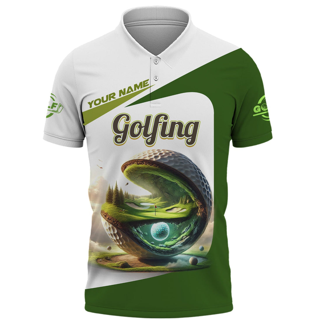 3D Golf Ball Golf Polo