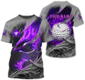 Purple Phoenix Custom Golf Polo Shirt, Golf Apparel, Golf Gift For Men