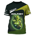 Heart Golf Custom Men's Golf Polo Shirt, Golfing Apparel, Mens Golf Gift
