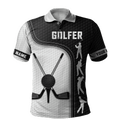 Golf Swing Personalize Name Golf Polo Shirt, Golf Apparel, Golf Gift For Men