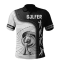 Golfer Swing Custom Name Golf Polo Shirt, Golf Apparel, Golf Gift For Men