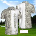 Lucky Money Golf Polo Shirt, Golfing Apparel, Golf Clothing, Mens Golf Gift