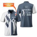 Swing Swear Drink Repeat Personalized Golf Polo Shirt, Golf Shirt For Men, Gift For Golfers