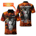 Hello Darkness My Old Friend Personalized Golf Polo Shirt, Golf Shirt For Men, Gift For Golfers