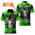 Hello Darkness My Old Friend, Custom Polo Golf Shirt, Present For Golfer