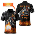 Golf & Beer Thats Why Im Here Custom Golf Shirt, Personalized Golf Shirt, Unique Gift For Golfer