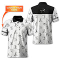 Funny Stick Figure Golf Polo Shirt, Gift For Golfers, Golf Gift For Men