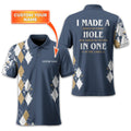 I Made A Bogey Personalized Golf Polo Shirt, Golf Shirt For Men, Gift For Golfers