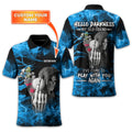 Hello Darkness My Old Friend, Custom Polo Golf Shirt, Present For Golfer