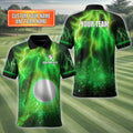 Custom Men's Golf Polo Shirt With Team Name, Golfing Apparel, Gift For Golfers