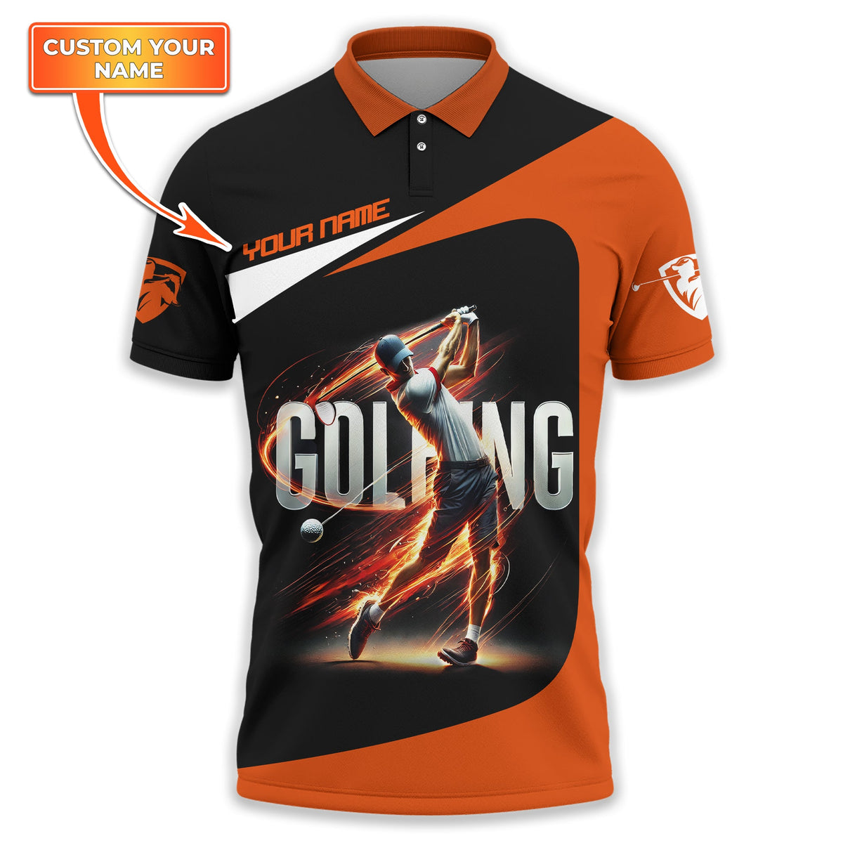 Golfing Swing Customize Golf Polo Shirt, Golfing Apparel, Gift For Golfers