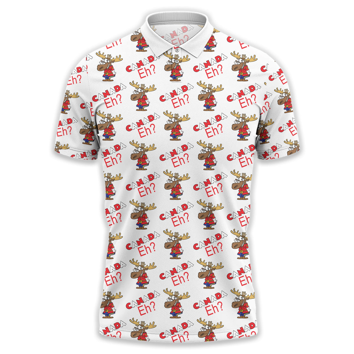 Canada EH? Golfing Men's Golf Polo Shirt, Golfing Apparel, Mens Golf Gift