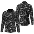 Black Galaxy Golf Polo Shirt, Gift For Golfers, Golf Gift For Men