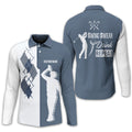 Swing Swear Drink Repeat Personalized Golf Polo Shirt, Golf Shirt For Men, Gift For Golfers
