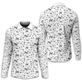 White Galaxy Golf Polo Shirt, Gift For Golfers, Golf Gift For Men