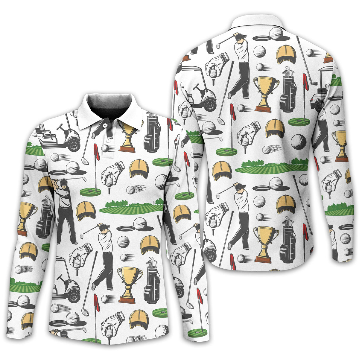 Equipment Men's Golf Polo Shirt, Funny Golf Shirt, Gift For Golfers