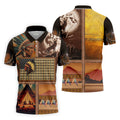 Native Heritage Golf Tops For Men, Native American Ancestry Polo Shirts For Men, Indigenous Peoples Month