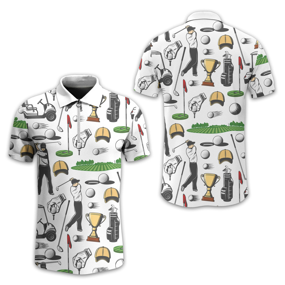Equipment Men's Golf Polo Shirt, Funny Golf Shirt, Gift For Golfers