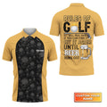 Rules of Golf - Personalized Name 3D Polo Shirt Gift For Golfers