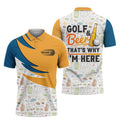 Golf And Beer That's Why I'm Here, Golfing Apparel, Golf Clothing, Mens Golf Gift