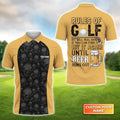 Rules of Golf - Personalized Name 3D Polo Shirt Gift For Golfers