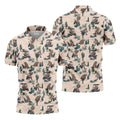 Funny Raccoon Desert Golf Pattern Polo Shirt, Mens Golf Polo, Printed Golf Shirts
