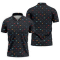 Funny Colorful Panty Butt Pattern Golf Polo Shirt, Printed Golf Shirts, Men's Golf Shirt