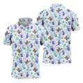 Autism Awareness Colors Puzzles Butterfly Floral Golf Shirt, Golf Tops For Men, Golf Shirts For Men