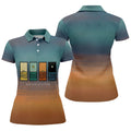One Day At A Time Mental Health Suicide Prevention Abstract Women’s Golf Polo, Women’s Golf Apparel