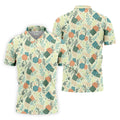 Polyhedral Dice Dragon Game Tropical Vibe Golf Tops For Men, Polo Shirts For Men, Golf Shirts For Men