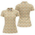 Funny Beer Mug Bikini Pattern Golf Polo Shirt, Women’s Golf Polo, Golf Shirts For Women