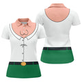 Funny Cartoon Costume Halloween Polo Shirt, Golf Polo For Women, Womens Golf Apparel