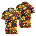 Sparkling Lights Christmas Golf Shirt, Mens Golf Shirts, Golf Apparel For Men