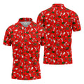 Funny Christmas Golf Tops For Men, Funny Dirty Red Golf Shirt, Christmas Golf Shirt, Golfing Apparel