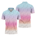 Funny Adult Humor Ombre Golf Shirt, Fun Men's Golf Polos, Polo Shirts For Men, Golf Gift For Him