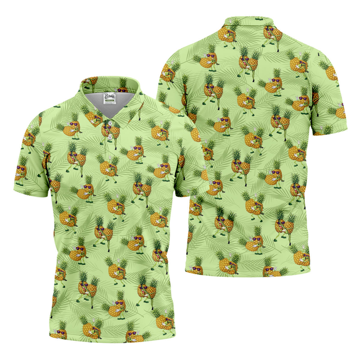 Pineapple Couple Naughty Position Fun Golf Shirts For Men, Valentines Golf Gift, Polo Shirts For Men
