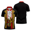 Pirate Captain Outfit Golf Shirt, Swashbuckler Costume Design, Golf Shirt For Men