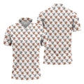 Longhorn Watercolor Pattern Golf Polo Shirt, Golf Apparel For Men, Hawaiian Golf Shirt