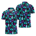 Haunted Ghost Halloween Hawaiian Golf Shirt, Mens Golf Shirts, Golf Polo Shirts For Men