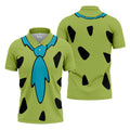 Green Stone Age Costume Hawaiian Golf Shirt, Mens Golf Polo, Golf Shirts For Men