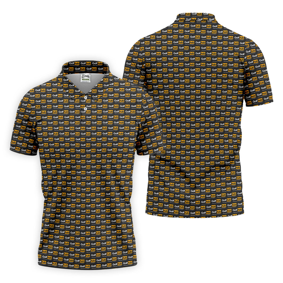 Funny Golf Hub Logo Polo Shirt, Funny Golf Community Design, Golf Shirts For Men