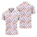 Champagne Bottles Seamless Pattern Watercolor Style Retro Golf Shirt, Polo Shirts For Men, Golf Shirts For Men