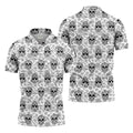 Sugar Skull Paisley Pattern Golf Polo Shirt, Hawaiian Golf Shirt, Golf Polo Shirts For Men
