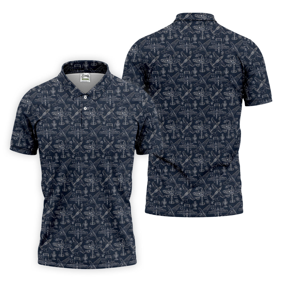 Aircraft Models Airplane Blueprints Golf Tops For Men, Polo Shirts For Men, Golf Shirts For Men