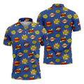 Funny Comic Pop Art Golf Shirt, Mens Golf Shirts, Golf Apparel For Men